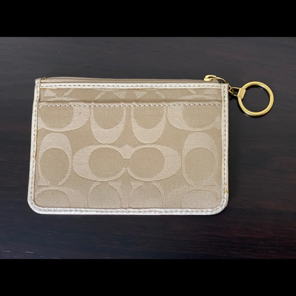 Coach poppy collection metallic wallet wristlet - Picture 4 of 9